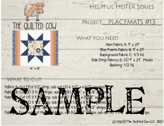Helpful Heifer Placemats #13