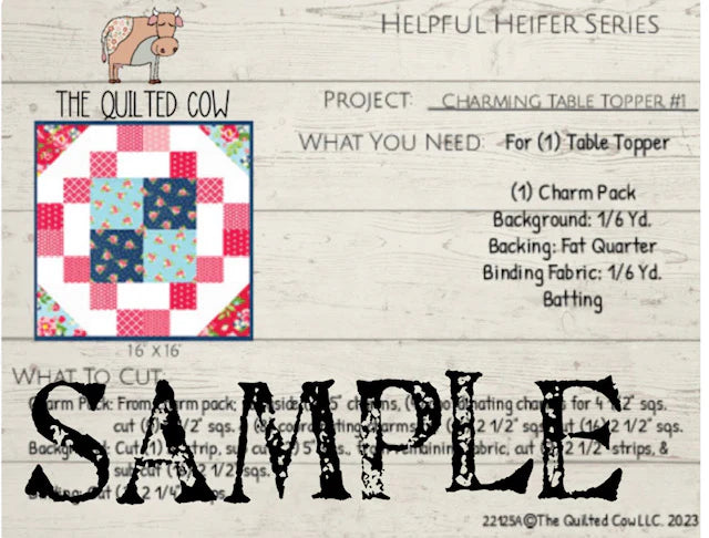 Helpful Heifer Charming Table Topper #1
