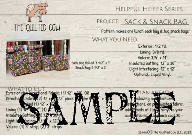 Helpful Heifer Sack & Snack Bag