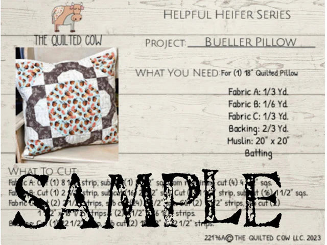 Helpful Heifer Bueller Pillow
