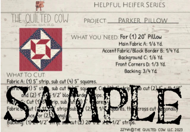 Helpful Heifer Parker Pillow