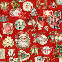 QT Fabrics - Holly Jolly