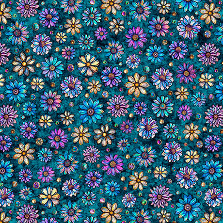 QT Fabrics - Mosaic Blooms