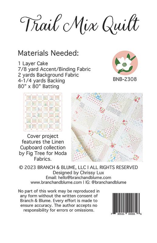 Branch and Blume - Trail Mix Quilt Pattern