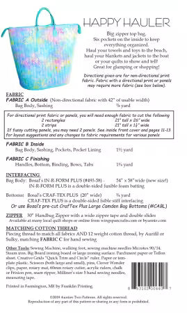 Aunties Two - Happy Hauler Bag Pattern