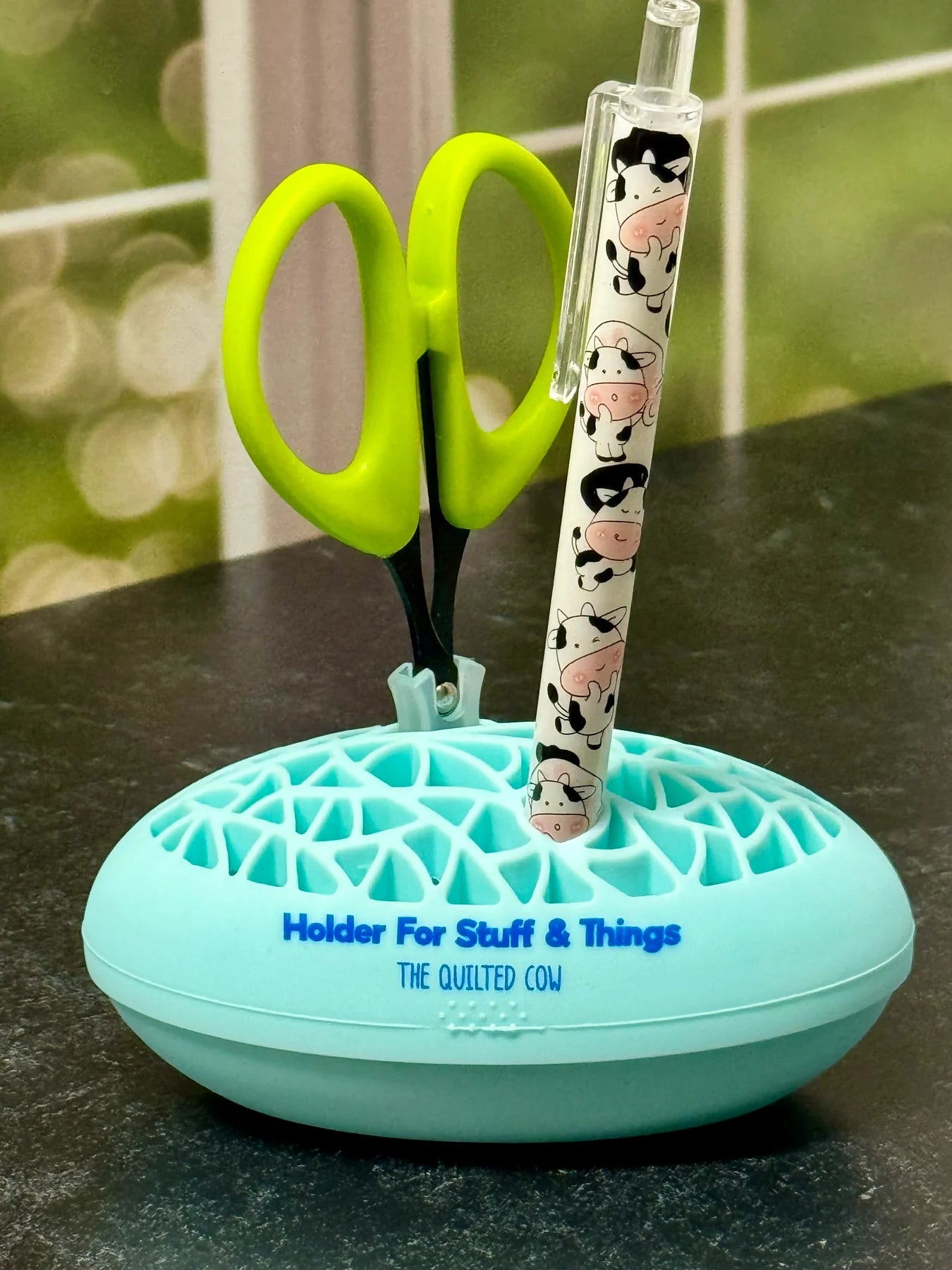 TQC Branded Holder for Stuff & Things - Aqua