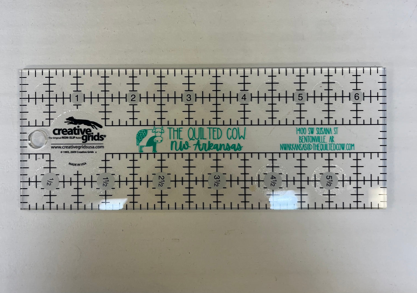 TQCNWA Branded 2.5" X 6.5" Ruler