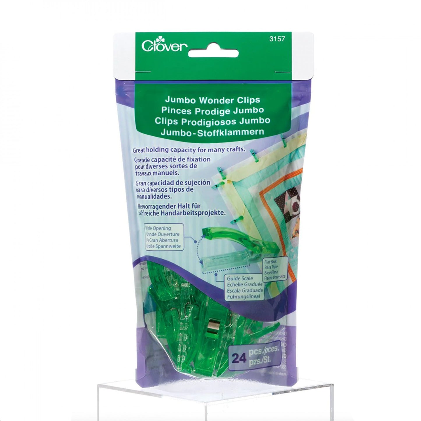 Wonder Clips - Jumbo Green - 3157