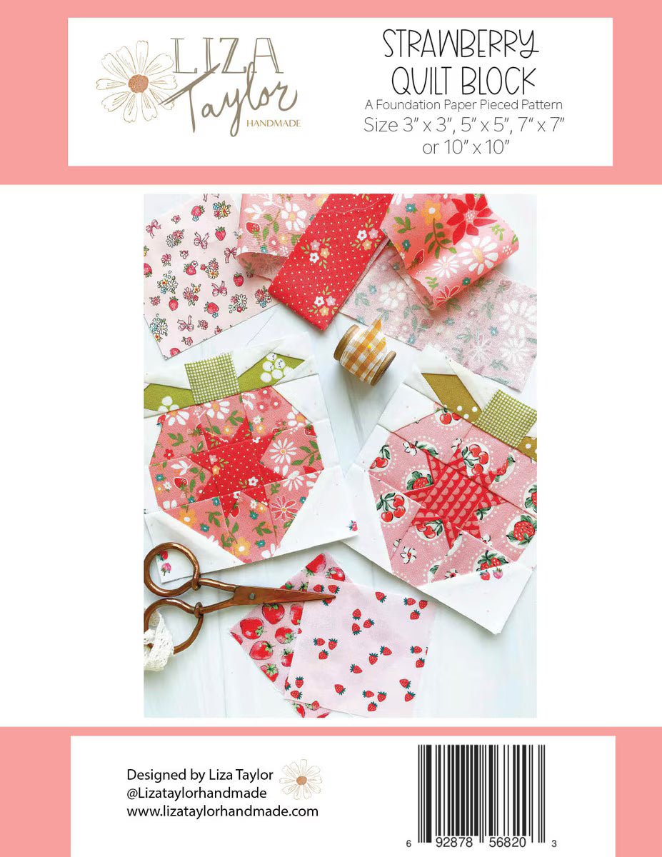 Liza Taylor - Strawberry Quilt Block