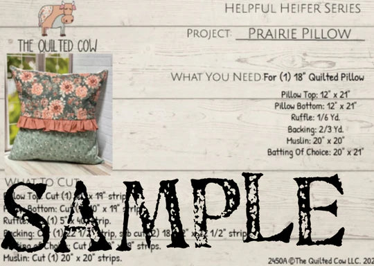 Helpful Heifer Prairie Pillow