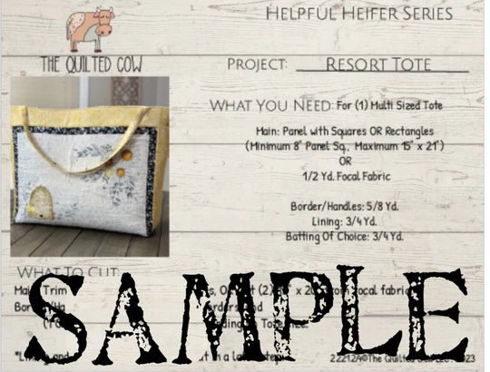 Helpful Heifer Resort Tote