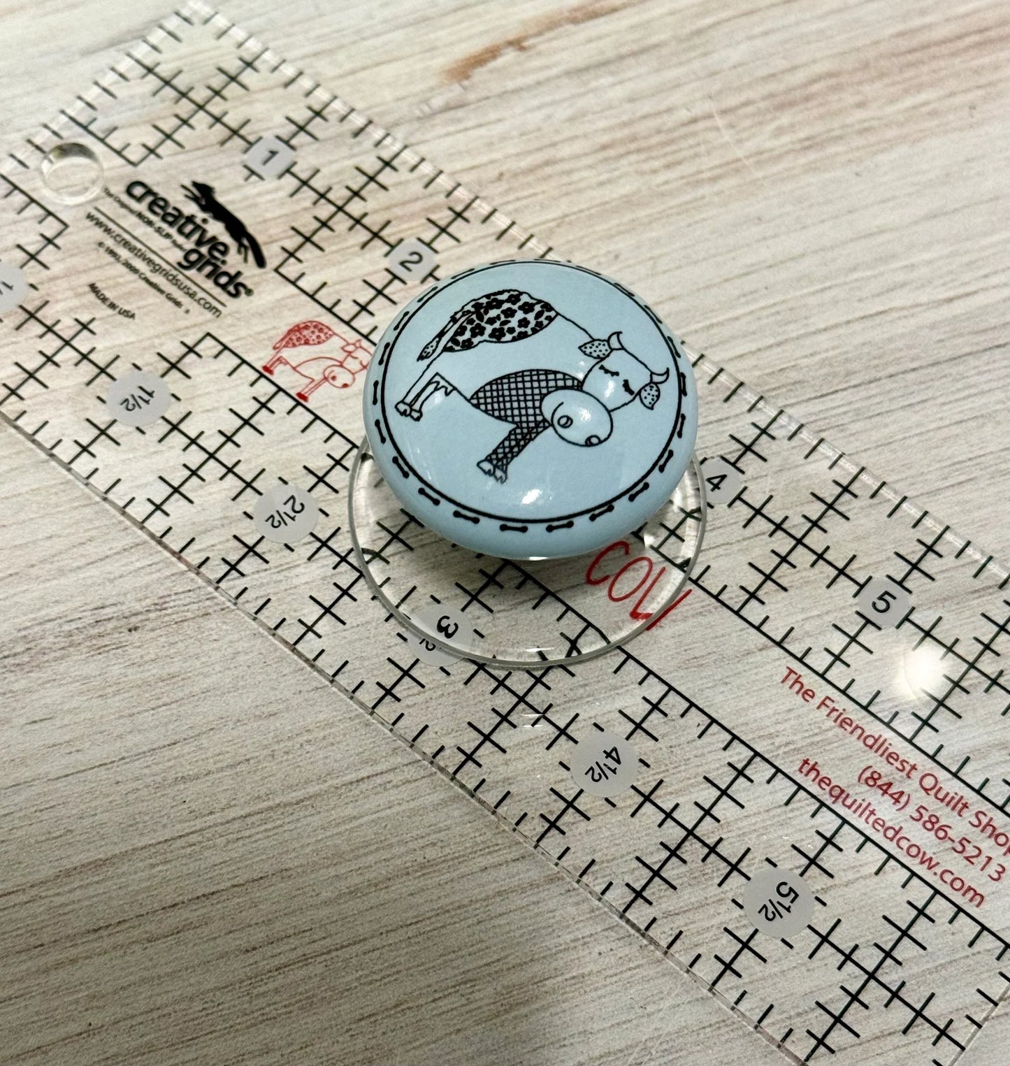 TQC Branded Ruler Holder - Aqua