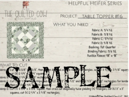 Helpful Heifer Table Topper #16