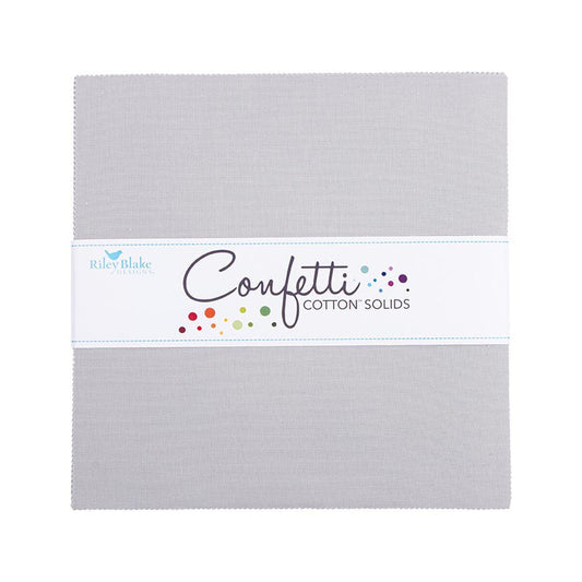 Riley Blake - Confetti Cotton Solids - 10" Stacker/Layer Cake