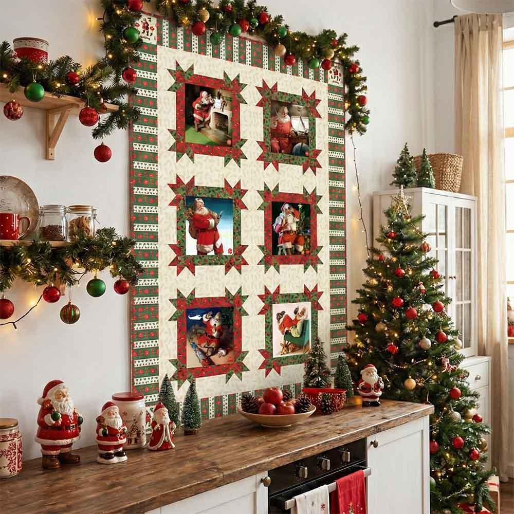 Northcott - Coca-Cola Santa Quilt Pattern
