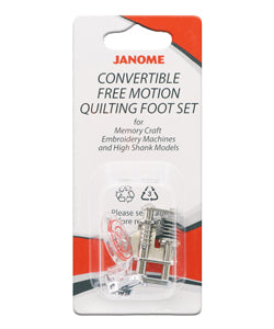 Janome - Conv. FMQ Foot Set for MC Embroidery Machines and High Shank Models
