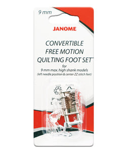 Janome - Convertible Free Motion Quilting Foot Set 9mm High Shank Models