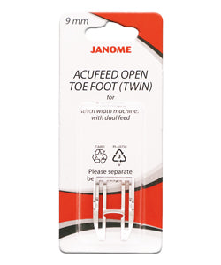 Janome - AcuFeed Open Toe Foot 9mm