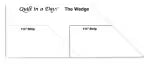 Quilt in A Day - The Wedge Ruler - 2034QD