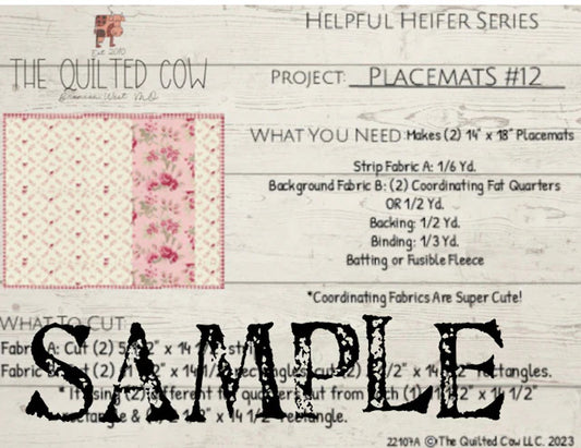 Helpful Heifer Placemats #12
