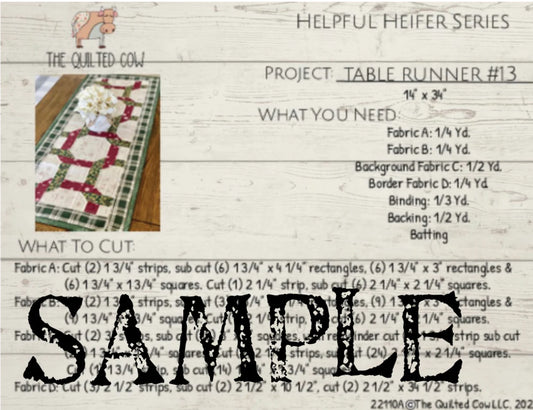 Helpful Heifer Table Runner #13