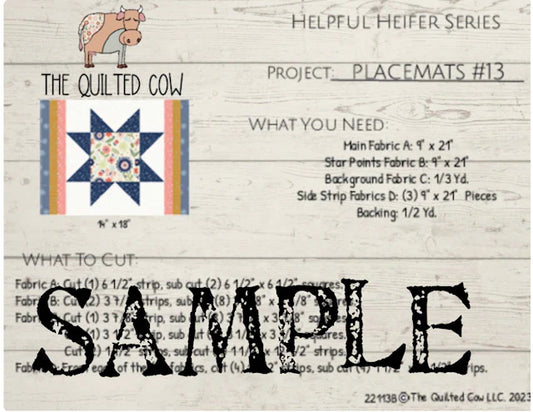 Helpful Heifer Placemats #13