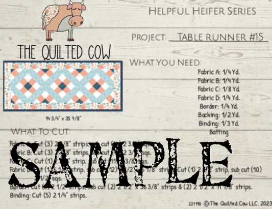 Helpful Heifer Table Runner #15