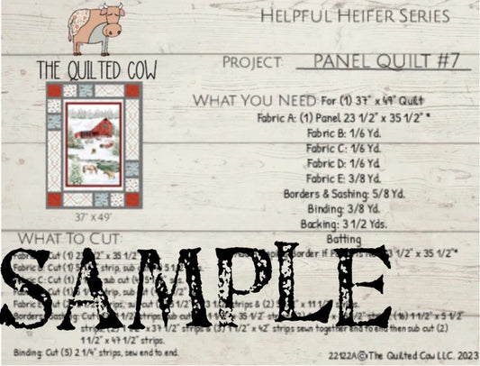 Helpful Heifer Panel Quilt #7