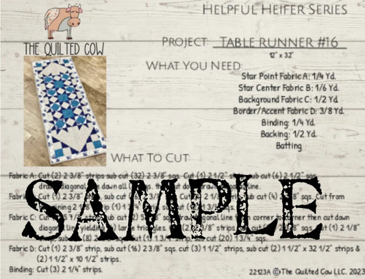 Helpful Heifer Table Runner #16