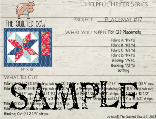 Helpful Heifer Placemats #17