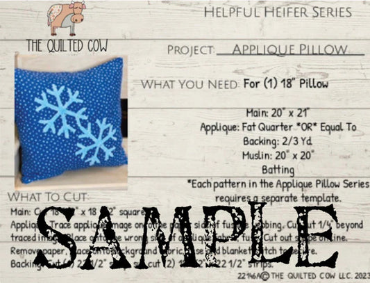 Helpful Heifer Applique Pillow