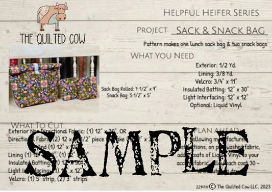 Helpful Heifer Sack & Snack Bag