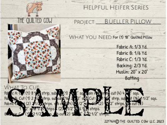 Helpful Heifer Bueller  Pillow