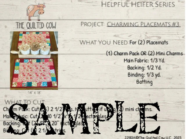 Helpful Heifer Charming Placemats #3