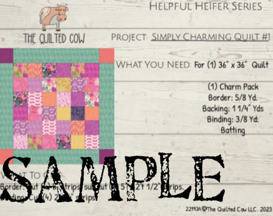Helpful Heifer Simply Charming Quilt #1