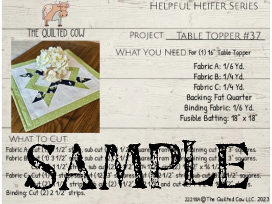 Helpful Heifer Table Topper #37