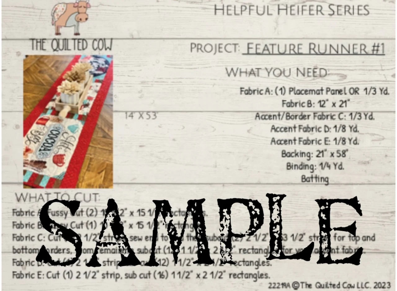 Helpful Heifer Feature Runner #1