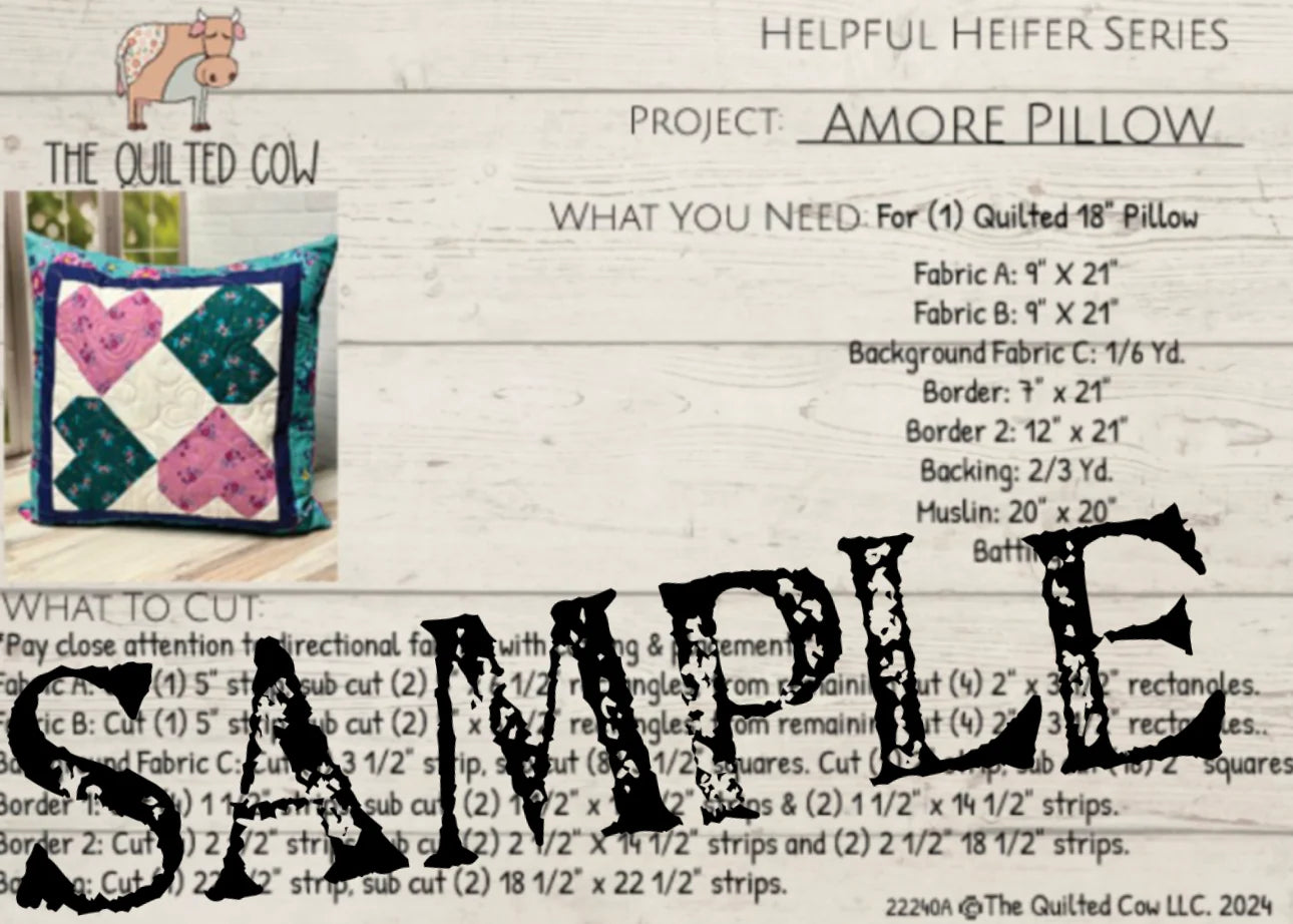 Helpful Heifer Amore Pillow