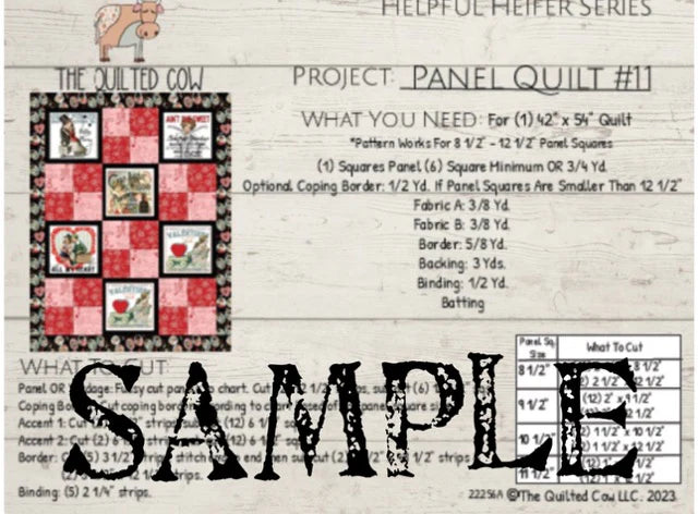 Helpful Heifer Panel Quilt #11
