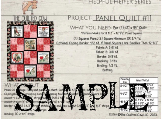 Helpful Heifer Panel Quilt #11