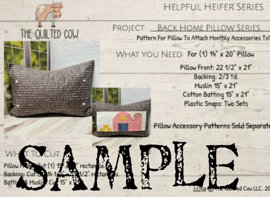Helpful Heifer Back Home Pillow Series 2024