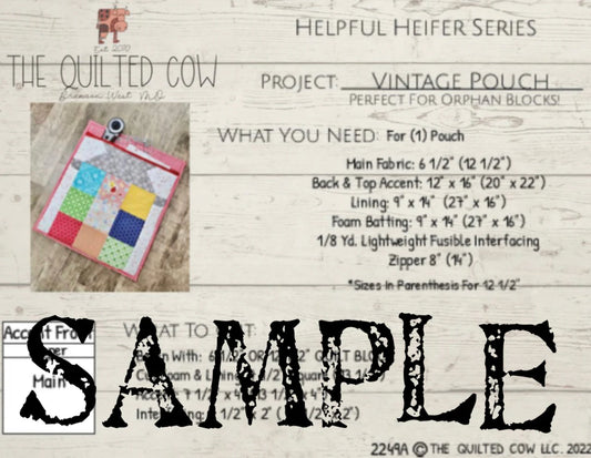 Helpful Heifer Vintage Pouch