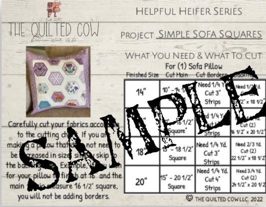 Helpful Heifer Simple Sofa Squares