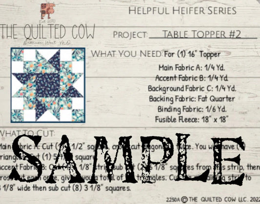 Helpful Heifer Table Topper #2