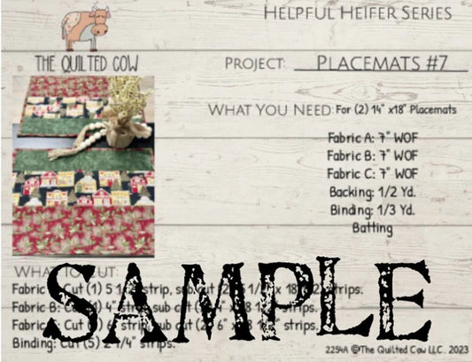 Helpful Heifer Placemats #7