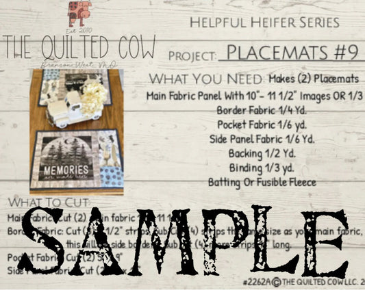Helpful Heifer Placemats #9
