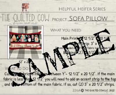 Helpful Heifer Sofa Pillow