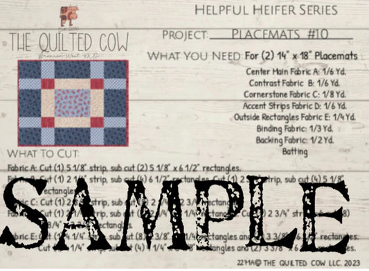 Helpful Heifer Placemats #10
