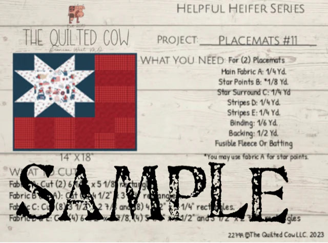Helpful Heifer Placemats #11
