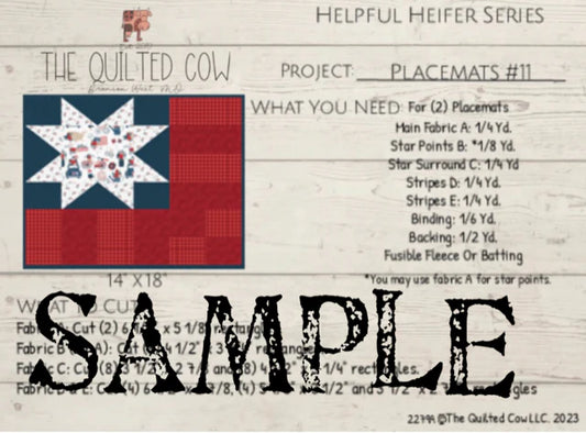 Helpful Heifer Placemats #11